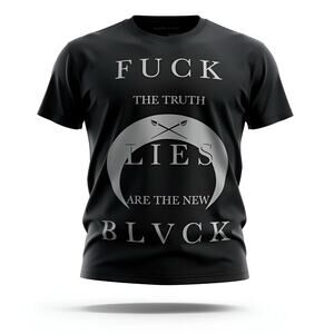 Black Scale "Lies Are The New Black" Graphic T-Shirt - L